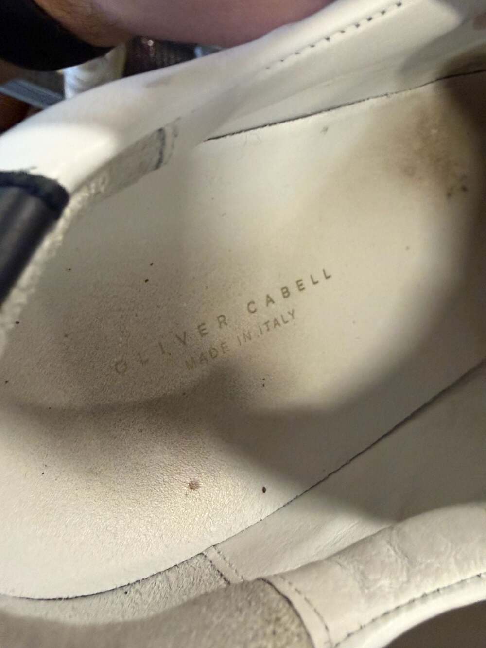 Oliver Cabell Low 1 White Leather Sneakers Size 41/US 8 - Picture 5 of 7